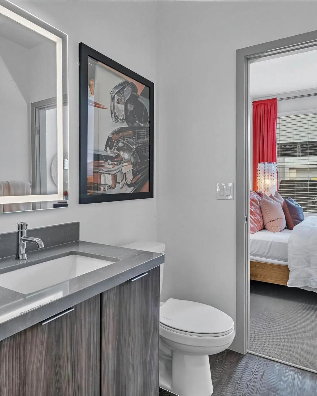 apartments for rent las vegas elysian at post bathroom